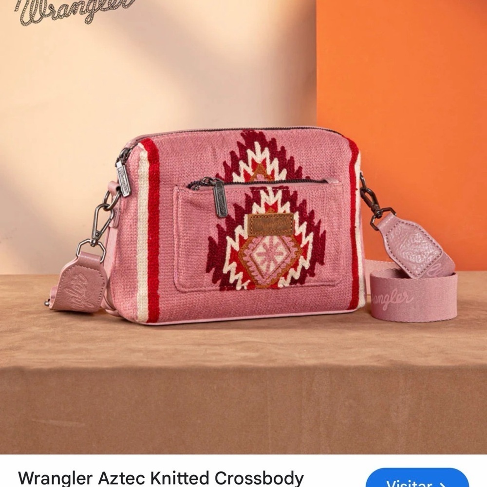 Wrangler  Aztec knitted Crossbody Bag new with tag
